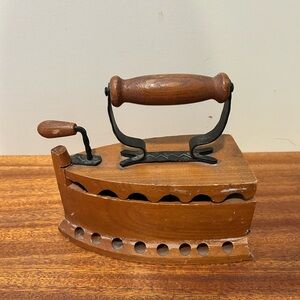Vintage Wooden Iron